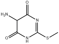 4,6(1H,5H)-Pyrimidinedione, 5-amino-2-(methylthio)- Struktur