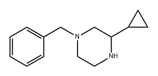 Piperazine, 3-cyclopropyl-1-(phenylmethyl)- Struktur