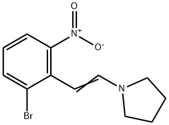 Pyrrolidine, 1-[2-(2-bromo-6-nitrophenyl)ethenyl]-