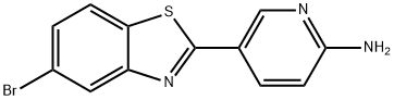 2-Pyridinamine, 5-(5-bromo-2-benzothiazolyl)- Struktur