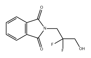 1H-Isoindole-1,3(2H)-dione, 2-(2,2-difluoro-3-hydroxypropyl)- Struktur