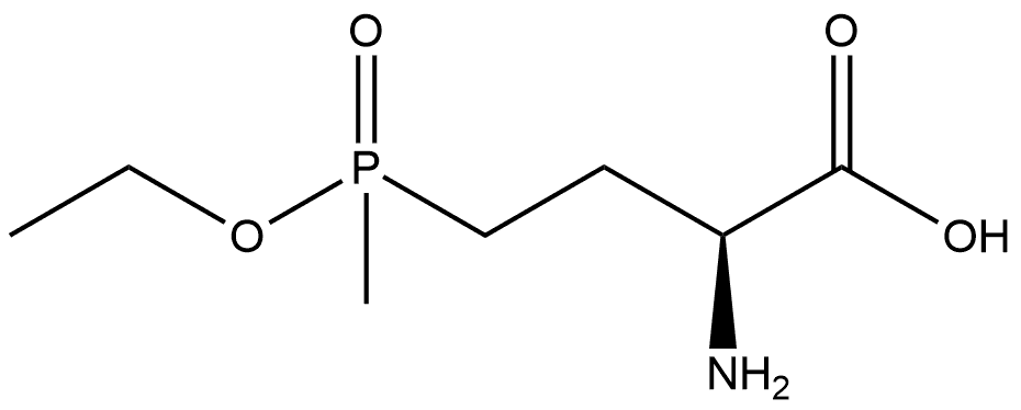 Butanoic acid, 2-amino-4-(ethoxymethylphosphinyl)-, (2S)- (9CI)