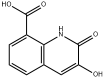 8-Quinolinecarboxylicacid,1,2-dihydro-3-hydroxy-2-oxo-(9CI) Struktur