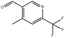 4-Methyl-2-(trifluoromethyl)pyridine-5-carboxaldehyde Struktur