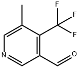 3-Methyl-4-(trifluoromethyl)pyridine-5-carboxaldehyde Struktur