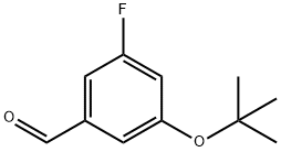 Benzaldehyde, 3-(1,1-dimethylethoxy)-5-fluoro- Struktur