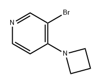 Pyridine, 4-(1-azetidinyl)-3-bromo- Struktur