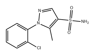 1H-Pyrazole-4-sulfonamide, 1-(2-chlorophenyl)-5-methyl- Struktur