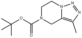 [1,2,3]Triazolo[1,5-a]pyrazine-5(4H)-carboxylic acid, 6,7-dihydro-3-methyl-, 1,1-dimethylethyl ester Struktur