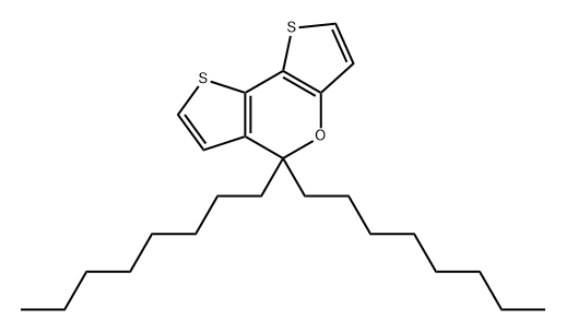 5H-Dithieno[3,2-b:2',3'-d]pyran, 5,5-dioctyl- Struktur