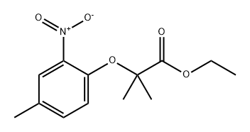 Propanoic acid, 2-methyl-2-(4-methyl-2-nitrophenoxy)-, ethyl ester