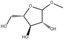 L-Arabinofuranoside, methyl Struktur