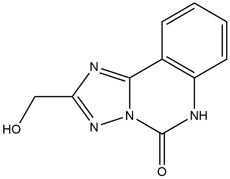 2-(Hydroxymethyl)[1,2,4]triazolo[1,5-c]quinazolin-5(6H)-one Struktur