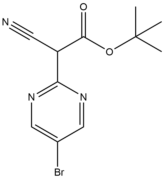 2-Pyrimidineacetic acid, 5-bromo-α-cyano-, 1,1-dimethylethyl ester