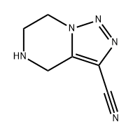 [1,2,3]Triazolo[1,5-a]pyrazine-3-carbonitrile, 4,5,6,7-tetrahydro- Struktur