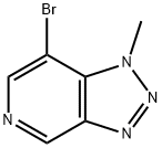 1H-1,2,3-Triazolo[4,5-c]pyridine, 7-bromo-1-methyl- Struktur