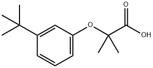 2-(3-(Tert-butyl)phenoxy)-2-methylpropanoic acid Struktur