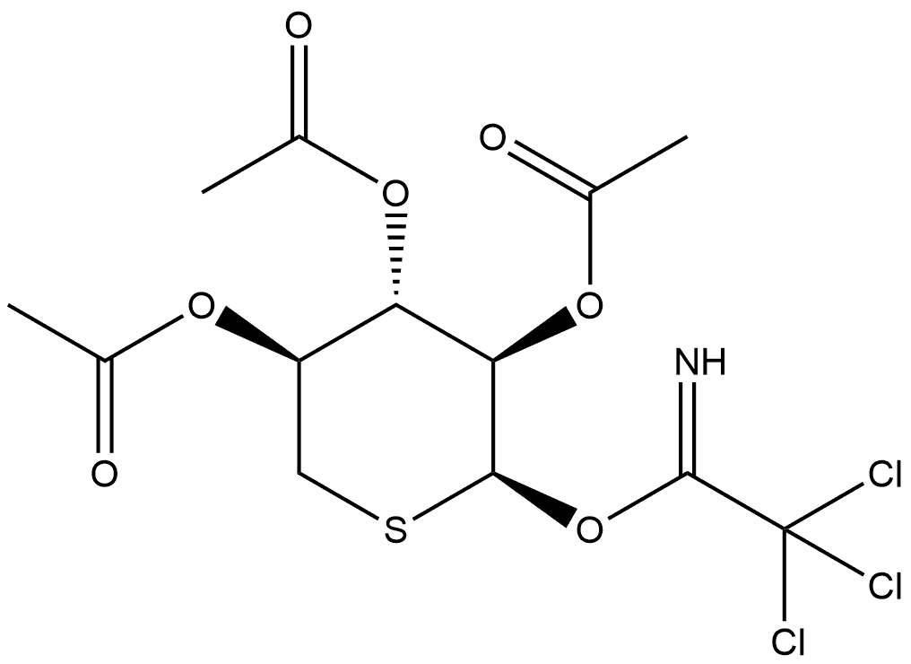 α-D-Xylopyranose, 5-thio-, 2,3,4-triacetate 1-(2,2,2-trichloroethanimidate)