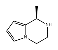 Pyrrolo[1,2-a]pyrazine, 1,2,3,4-tetrahydro-1-methyl-, (1R)- Struktur