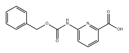 2-Pyridinecarboxylic acid, 6-[[(phenylmethoxy)carbonyl]amino]- Struktur