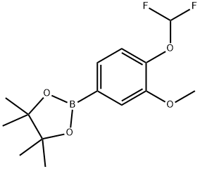 1,3,2-Dioxaborolane, 2-[4-(difluoromethoxy)-3-methoxyphenyl]-4,4,5,5-tetramethyl- Struktur