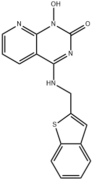 Pyrido[2,3-d]pyrimidin-2(1H)-one, 4-[(benzo[b]thien-2-ylmethyl)amino]-1-hydroxy- Struktur