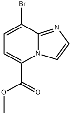 methyl 8-bromoimidazo[1,2-a]pyridine-5-carboxylate Struktur