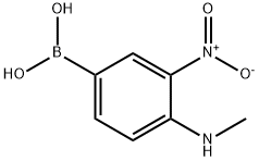 Boronic acid, B-[4-(methylamino)-3-nitrophenyl]- Struktur