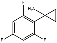 Cyclopropanamine, 1-(2,4,6-trifluorophenyl)- Struktur