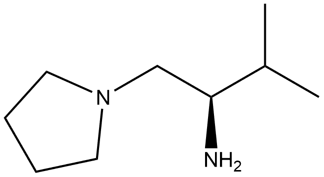 (R)-3-methyl-1-(pyrrolidin-1-yl)butan-2-amine Struktur