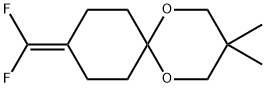 1,5-Dioxaspiro[5.5]undecane, 9-(difluoromethylene)-3,3-dimethyl- Struktur