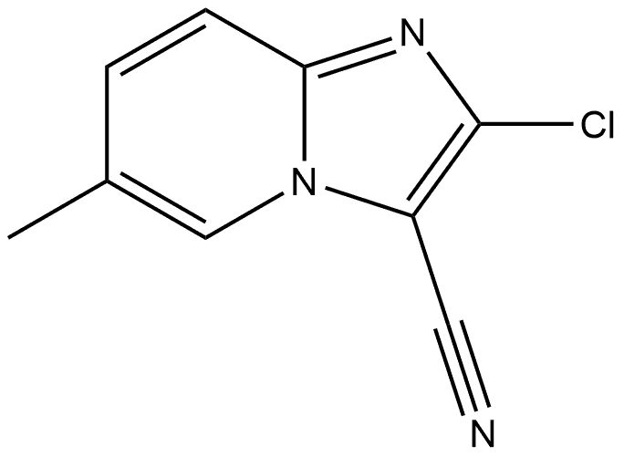 2-Chloro-6-methylimidazo[1,2-a]pyridine-3-carbonitrile Struktur