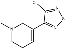 Pyridine, 3-(4-chloro-1,2,5-thiadiazol-3-yl)-1,2,5,6-tetrahydro-1-methyl-