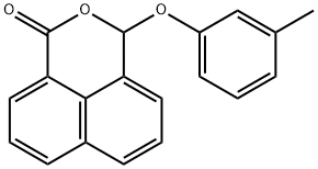 3-(3-Methylphenoxy)-1H,3H-naphtho[1,8-cd]pyran-1-one Struktur