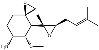 6-amino-6-deoxyfumagillol Struktur