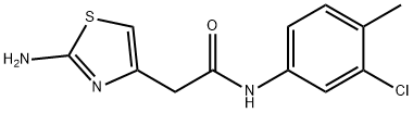 4-Thiazoleacetamide, 2-amino-N-(3-chloro-4-methylphenyl)- Struktur