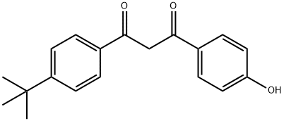 1,3-Propanedione, 1-[4-(1,1-dimethylethyl)phenyl]-3-(4-hydroxyphenyl)- Struktur