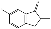 1H-Inden-1-one, 2,3-dihydro-6-iodo-2-methyl- Struktur