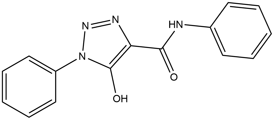 5-Hydroxy-N,1-diphenyl-1H-1,2,3-triazole-4-carboxamide Struktur