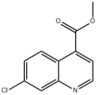 4-Quinolinecarboxylic acid, 7-chloro-, methyl ester Struktur