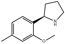 (2R)-2-(2-methoxy-4-methylphenyl)pyrrolidine Struktur