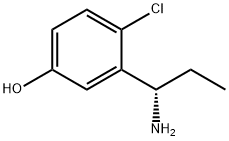 Phenol, 3-[(1S)-1-aminopropyl]-4-chloro- Struktur