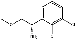 2-(1-amino-2-methoxyethyl)-6-chlorophenol Struktur