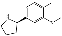 2-(4-iodo-3-methoxyphenyl)pyrrolidine Struktur