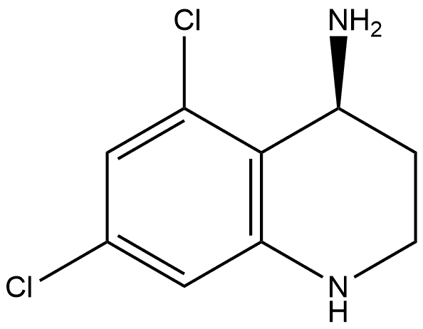 (R)-5,7-dichloro-1,2,3,4-tetrahydroquinolin-4-amine Struktur