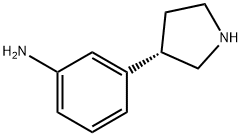 Benzenamine, 3-(3S)-3-pyrrolidinyl- Struktur