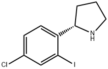 (2S)-2-(4-chloro-2-iodophenyl)pyrrolidine Struktur