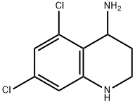 4-Quinolinamine, 5,7-dichloro-1,2,3,4-tetrahydro- Struktur