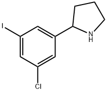 Pyrrolidine, 2-(3-chloro-5-iodophenyl)- Struktur