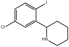 2-(5-chloro-2-iodophenyl)piperidine Struktur